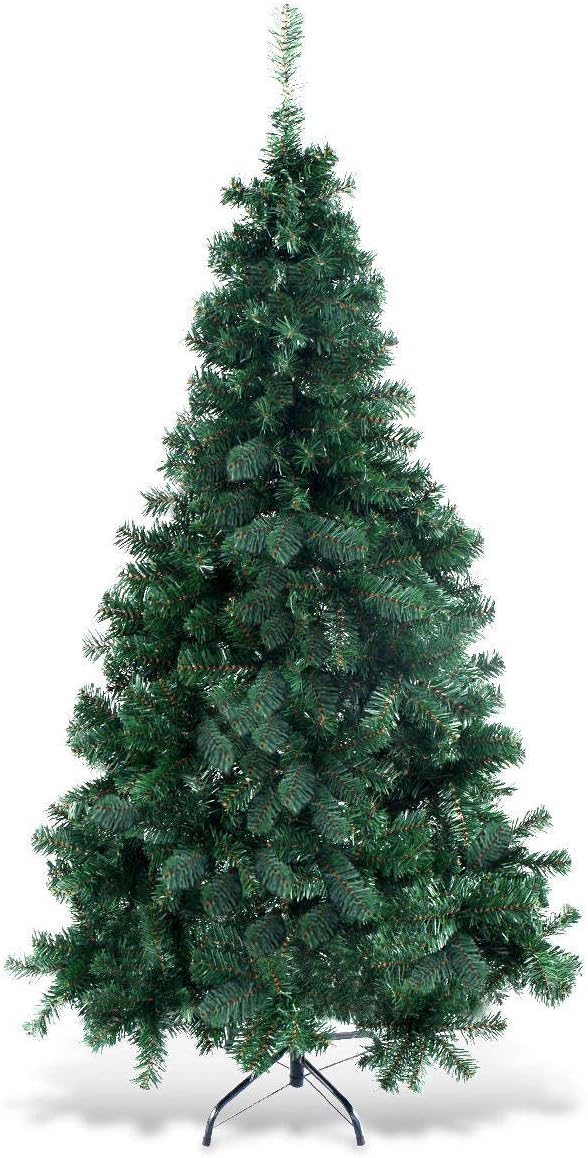 COSTWAY 6Ft Artificial PVC Christmas Tree W/Stand Holiday Season Indoor Outdoor Green