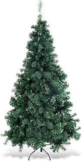 COSTWAY 6Ft Artificial PVC Christmas Tree W/Stand Holiday Season Indoor Outdoor Green