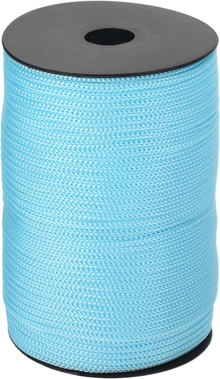 MECCANIXITY 5/32 Inch Polypropylene Rope Braided Ropes, 328ft Camping Rope Hollow Utility Cord for Clothesline, Hiking, Outdoor, Sky Blue