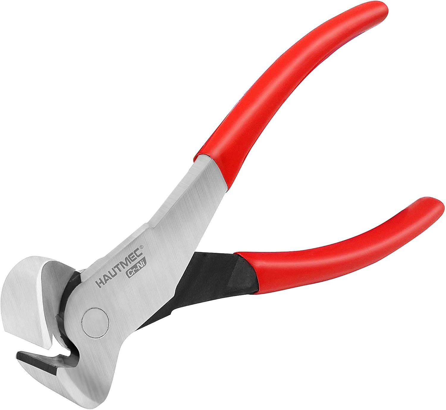 HAUTMEC 7 Inch Nail Puller Pliers Tool, CR-Ni Steel End Cutting Pliers with Non-Slip Grip, Nail Remover Tool with Polished Finish, End Cutting Nippers Tool for Pulling Nails and Wires HT0158-UK