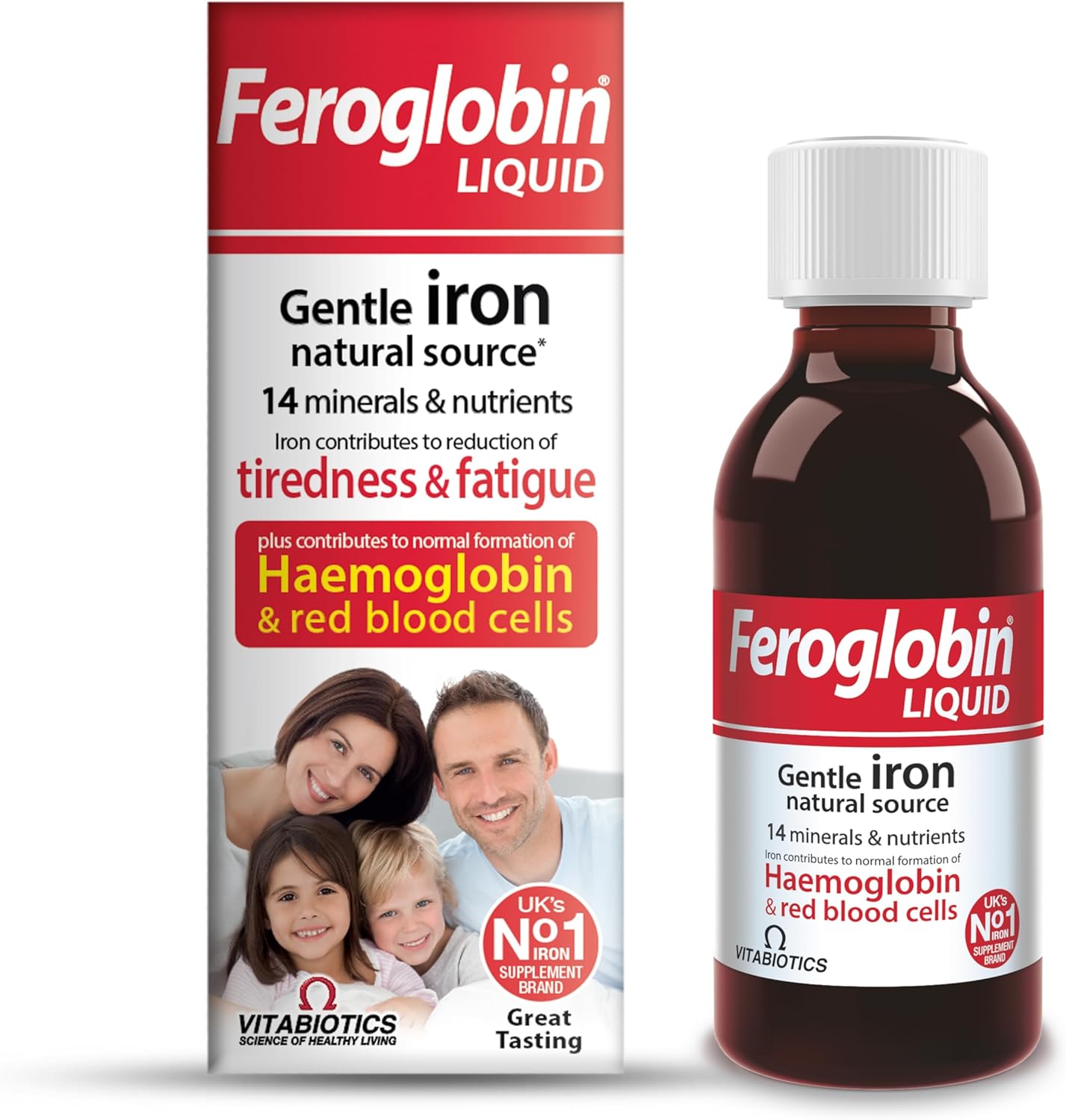 Gentle Iron and Nutrient Liquid - Reduce Tiredness and Fatigue | Maintain Health and Vitality | Natural Iron Source