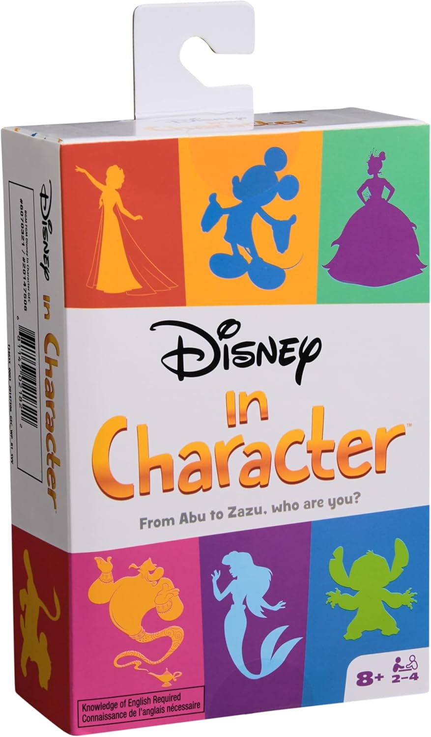 Spin Master Games, Disney in Character Card Game, Interactive Charades, Disney Trivia & More for Hilarious Family Fun, Indoor Activity, 2-4 Players, for Ages 8 & Up