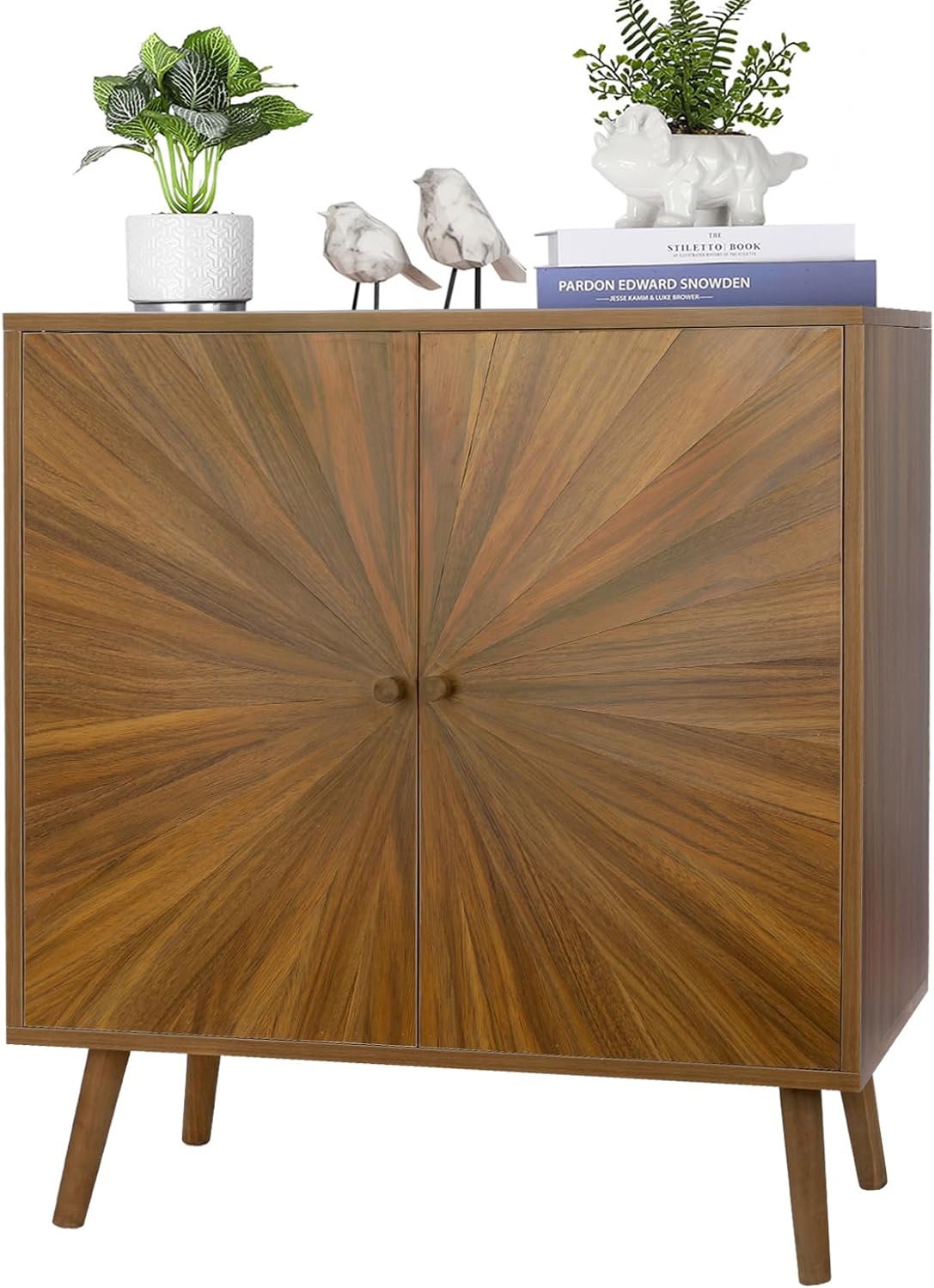 ZYBT Accent Sideboard Buffet Cabinet, Storage Cabinet with Crafted Door, Modern Dresser Cupboard, Mid Century Farmhouse Console Table Wood Bar Cabinet for Kitchen, Hallway, Living Room, Dining Room