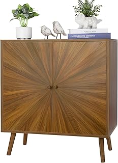 ZYBT Accent Sideboard Buffet Cabinet, Storage Cabinet with Crafted Door, Modern Dresser Cupboard, Mid Century Farmhouse Console Table Wood Bar Cabinet for Kitchen, Hallway, Living Room, Dining Room