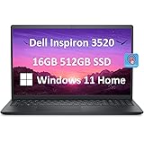 Dell Inspiron 15 3000 3520 15.6" FHD Touchscreen (Intel 4-Core i5-1135G7, 16GB RAM, 512GB PCIe SSD, UHD Graphics) Business Laptop, WVA Anti-Glare, Numeric Keypad, Webcam, Wi-Fi, Win 11 Home, Black