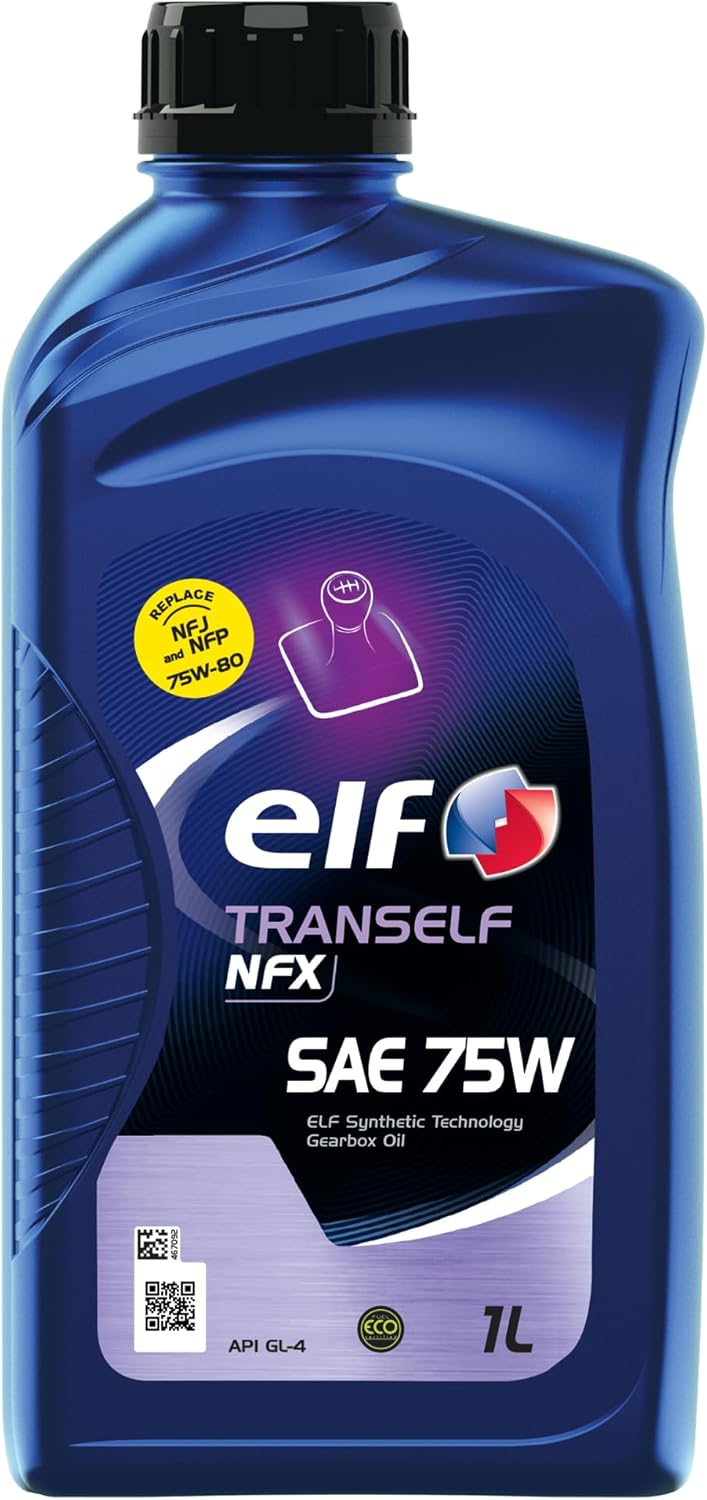 Elf Tranself NFX SAE 75W Transmission Fluid Gear Oil 1 Liter
