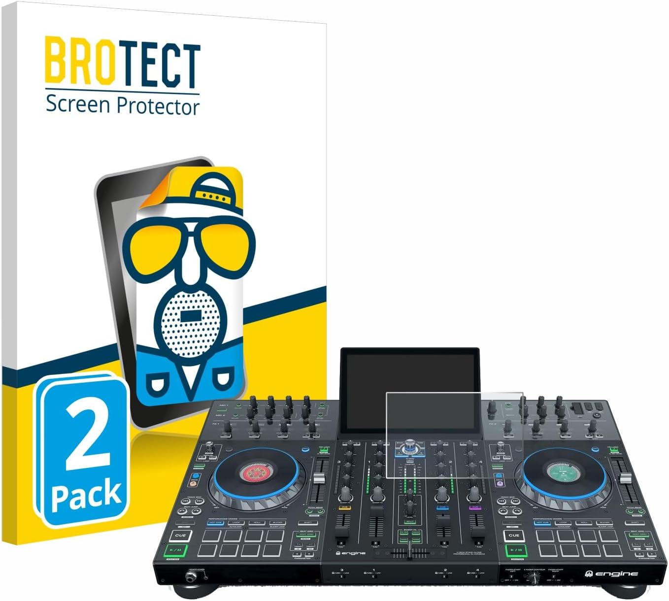 brotect Screen Protector Anti-Glare compatible with Denon DJ Prime 4/4+ (2 Pack) Screen Protector Matte, Anti-Fingerprint Protection Film