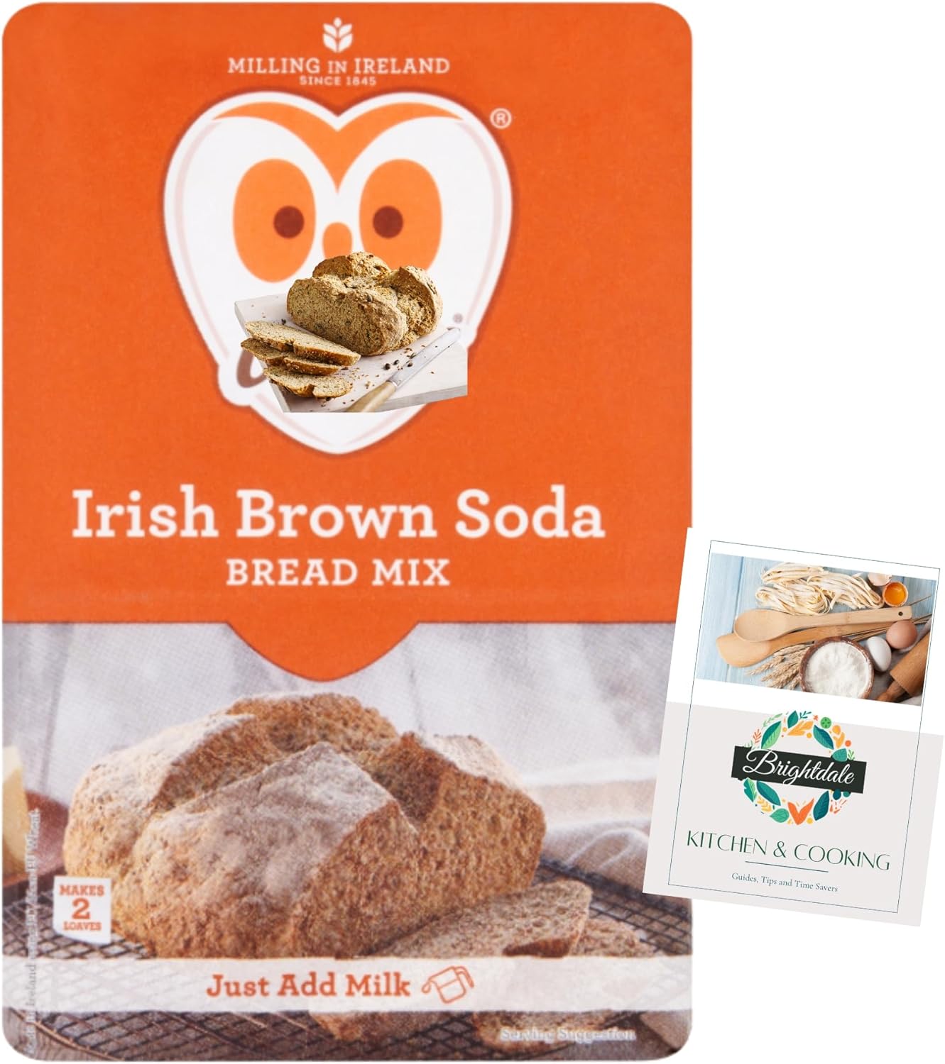 Irish Bread Mix Bundle Odlums Brown Soda Bread Mix 1kg  + Brightdale Kitchen Booklet