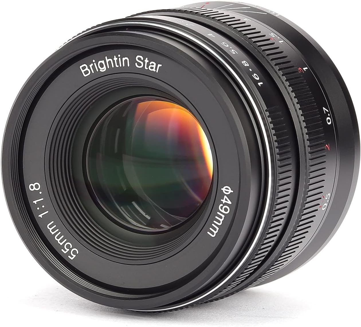 55mm F1.8 Full Frame Manual Focus for Sony E Mount Mirrorless Cameras, Large Aperture Standard Fixed Lens, Fit for ZV-E10, A7IV, A6400, A7II, A7SIII, A7III, A7C, A6600, A6100(Black)