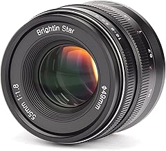 55mm F1.8 Full Frame Manual Focus for Sony E Mount Mirrorless Cameras, Large Aperture Standard Fixed Lens, Fit for ZV-E10, A7IV, A6400, A7II, A7SIII, A7III, A7C, A6600, A6100(Black)