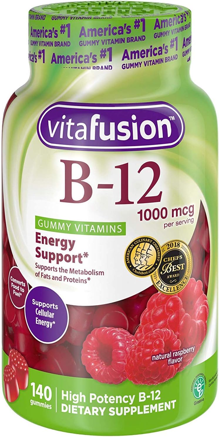 Vitafusion B-12 1000mcg Gummy 140 Count (Pack of 2)