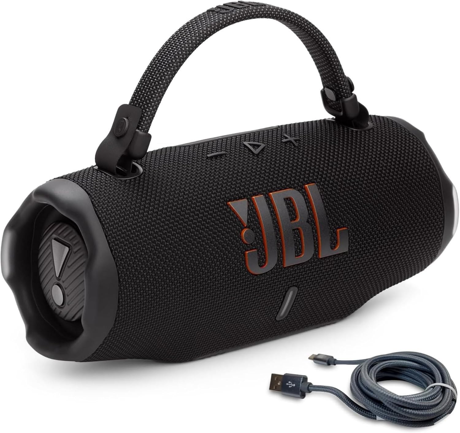 JBL Charge 6 (Black) + Bundle with USB-C Braided Cable