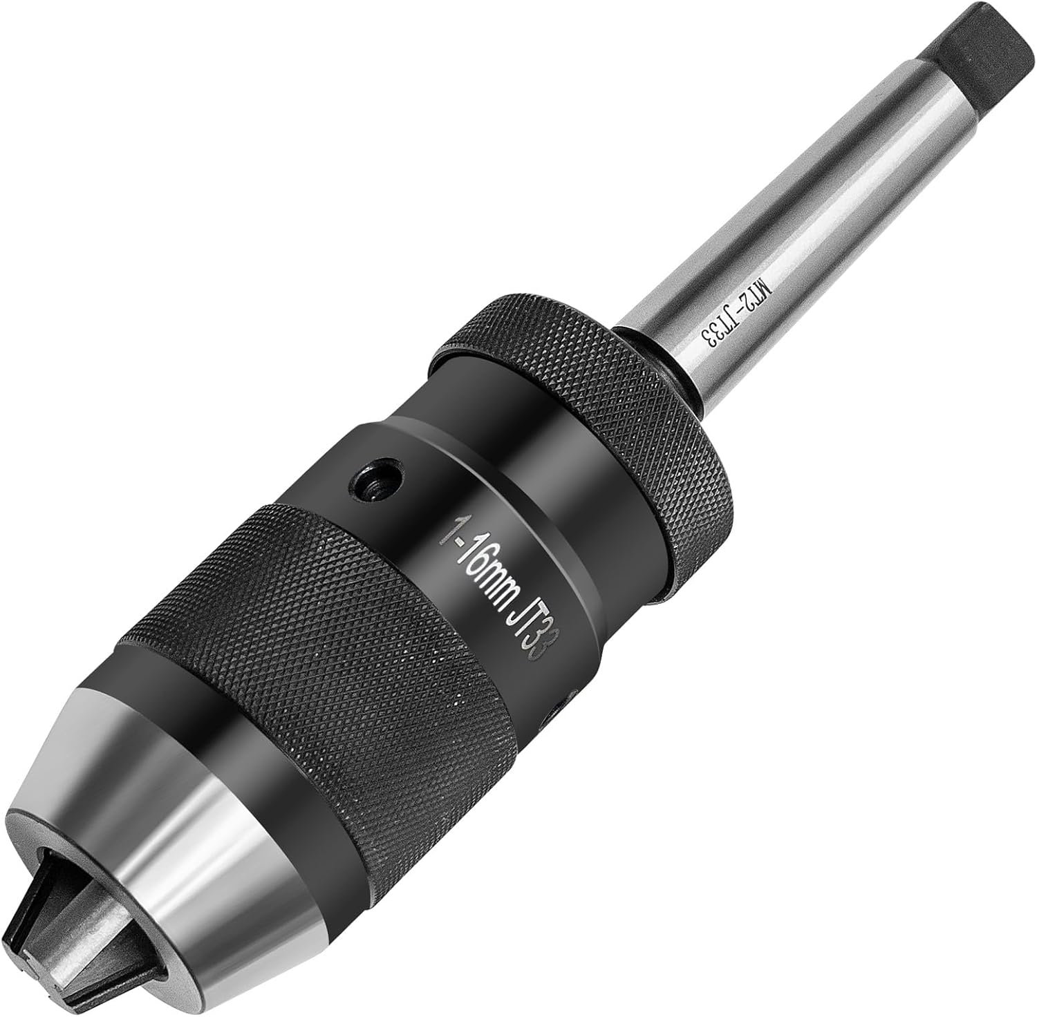 1/32"- 5/8" Heavy Duty Drill Press Chuck,MT2-JT33 Drill Chuck Arbor,Keyless JT33 Mount, for Lathes Milling Drilling Machine
