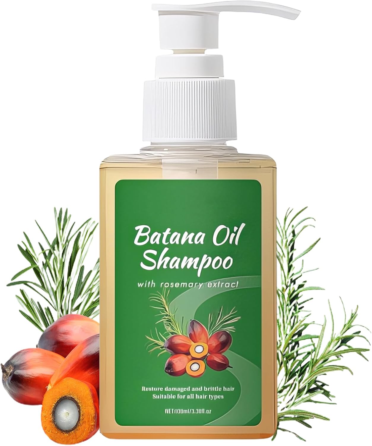 Batana Oil Shampoo,Promotes Hair Wellness,Eliminates Split Ends, Organic Batana Oil for Healthy Hair,Repairs Damaged Hair, Leaves your Hairs Smoother,100ML