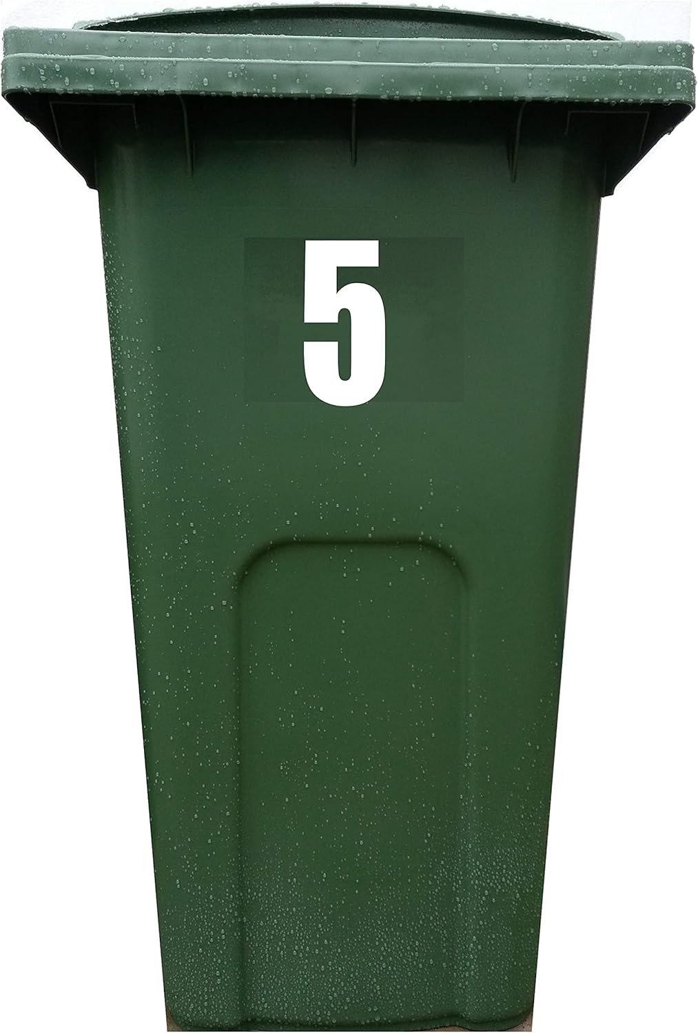 4X Bin Sticker Vinyl Number 1-99 Large Recycling Box Wheelie Self Adhesive (5)