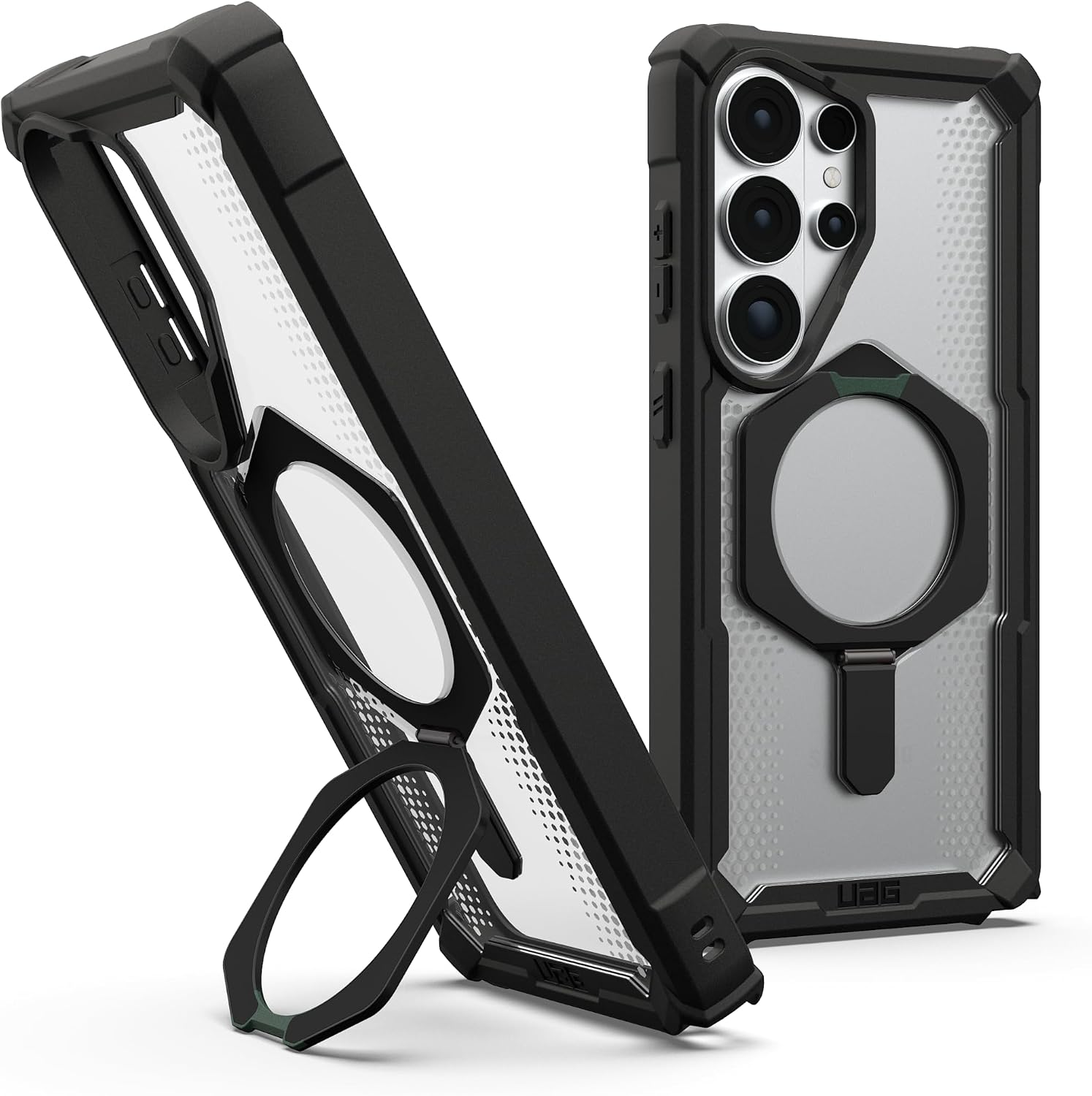 URBAN ARMOR GEAR UAG for Samsung Galaxy S26 Ultra Case 6.9" with Kickstand Plasma XTE - Magnetic Charging Compatible Transparent Rugged Military Drop Tested Protective Cover, Black/Clear