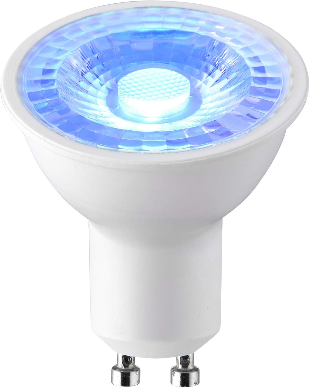 GU10 LED Bulbs, Blue, 50W Halogen Lamp Equivalent, 5W Energy Saving, 38 Degree Beam Angle, Long-Life 25,000 Hours - Pack of 4