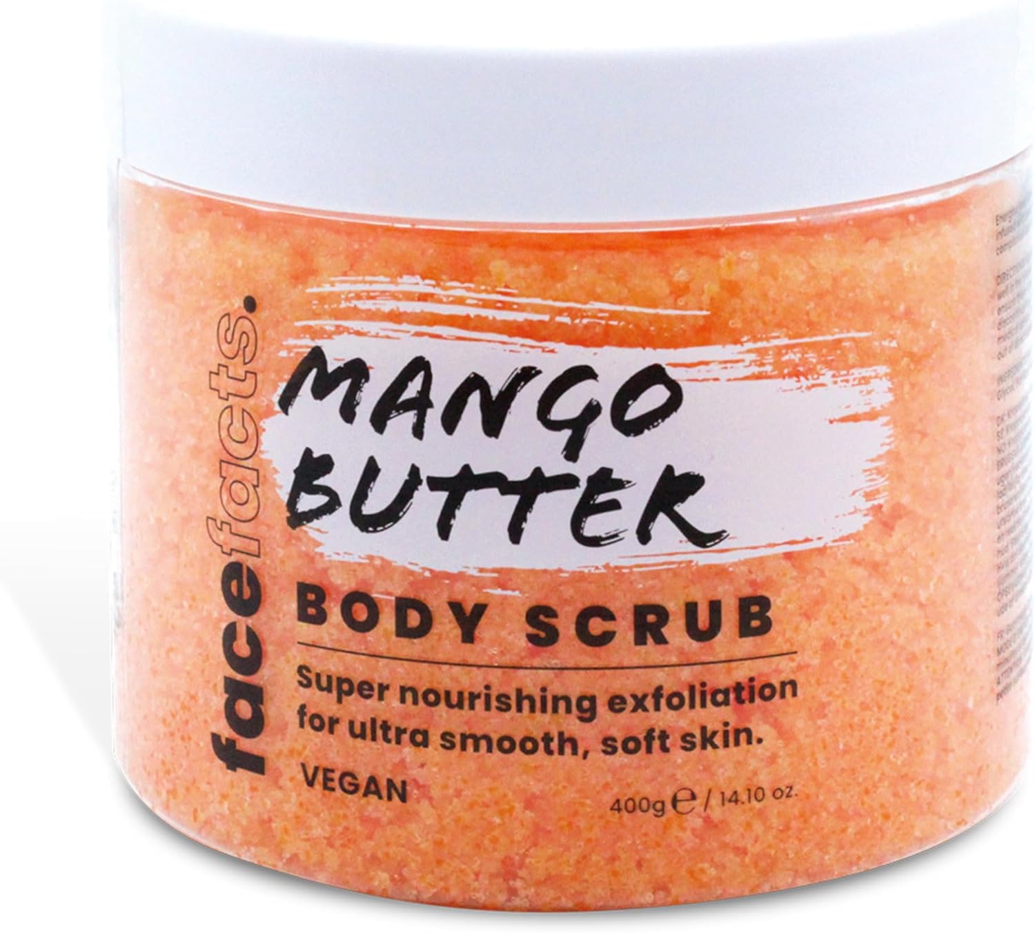 Face Facts Body Scrub | Mango Butter | Exfoliates + Smooths | 400g