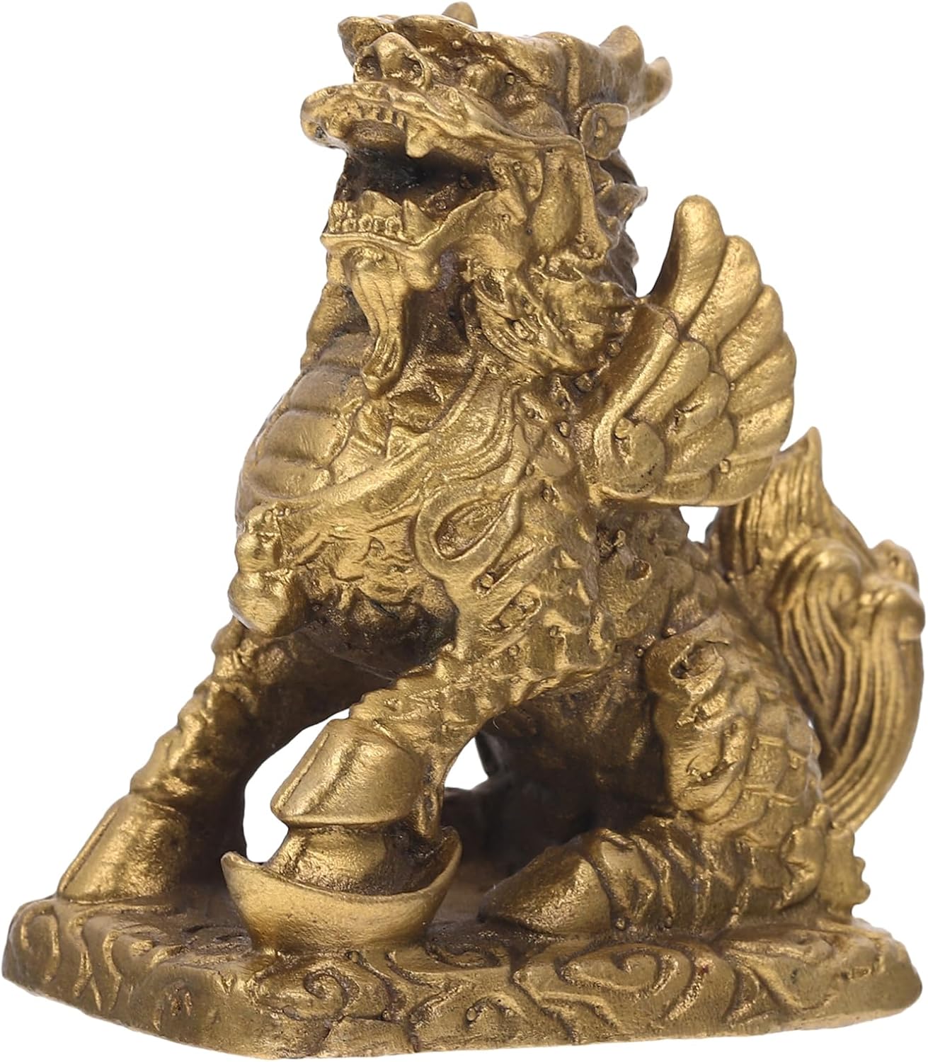 OUNONA Antique Propitious Decorative Kylin Sculpture Chinese Dragon Statue Home Decor Accessories