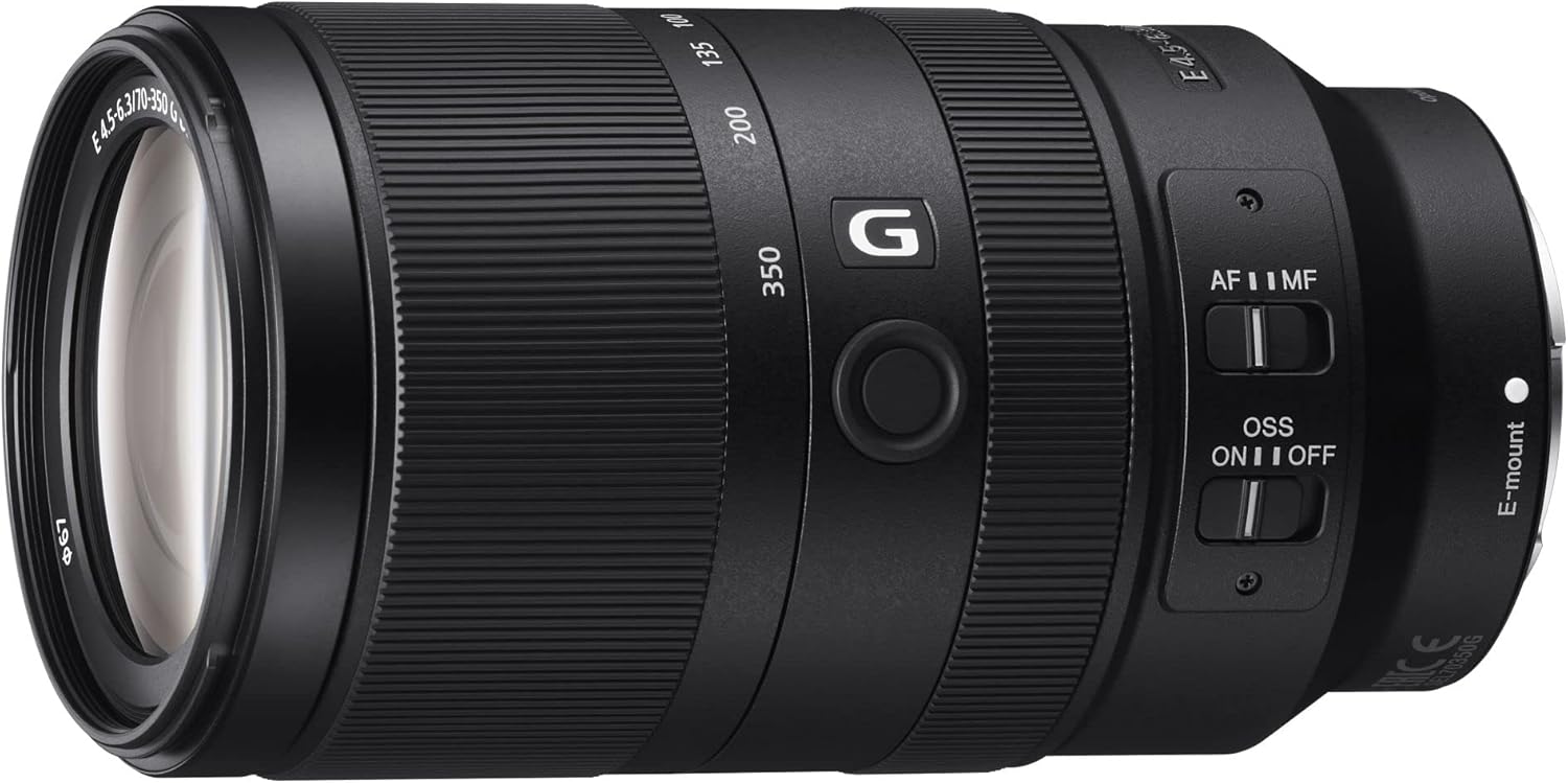 Sony E 70-350mm f/4.5-6.3 G OSS | APS-C, Zoom, Super Telephoto Lens (SEL70350G)