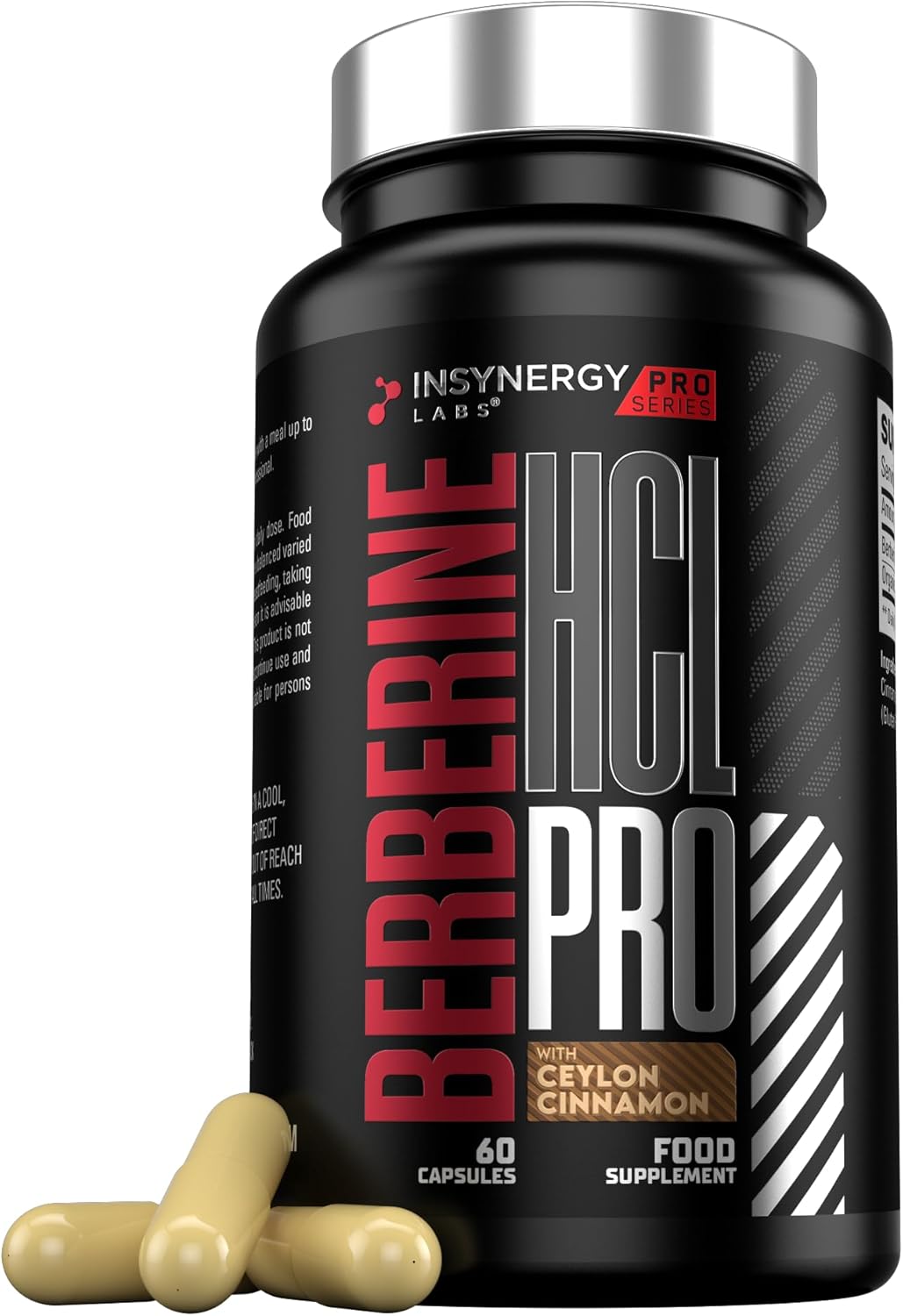 Berberine HCL 500mg with Cinnamon (Maximum Dose in UK) Superior 98% Purity 500mg Berberine Supplement, 60 Vegan Capsules Berberine High Strength UK Made