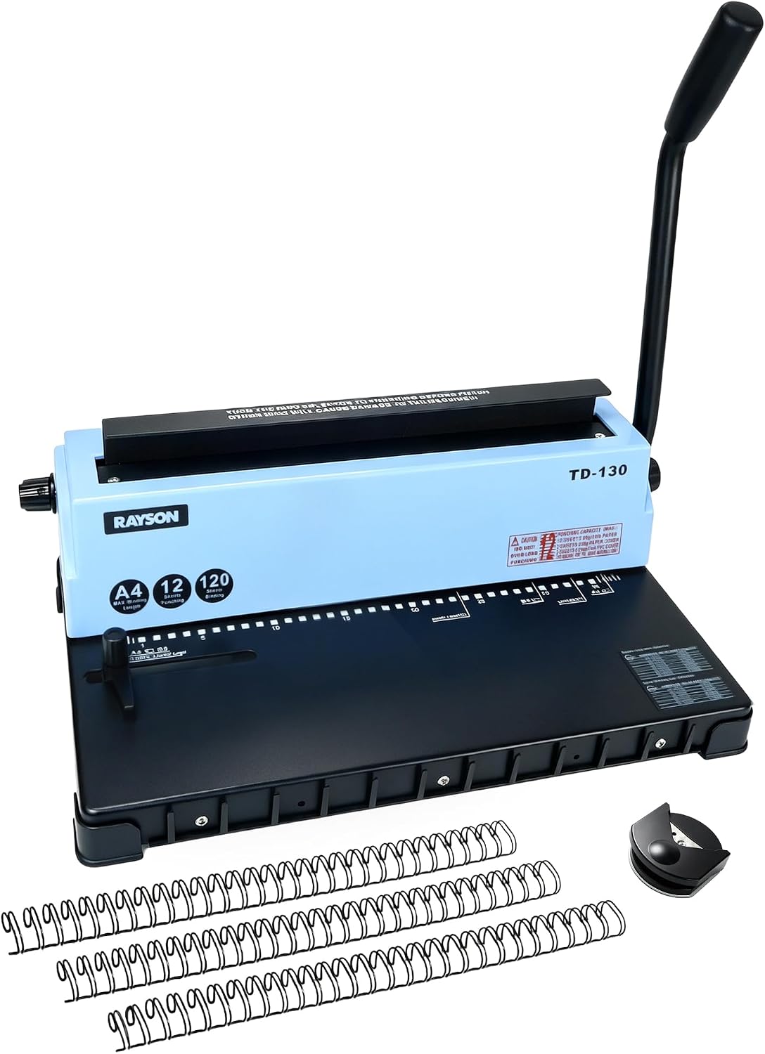 RAYSON Wire Binding Machine, 34-Hole, Binds 120-Sheet, TD-130