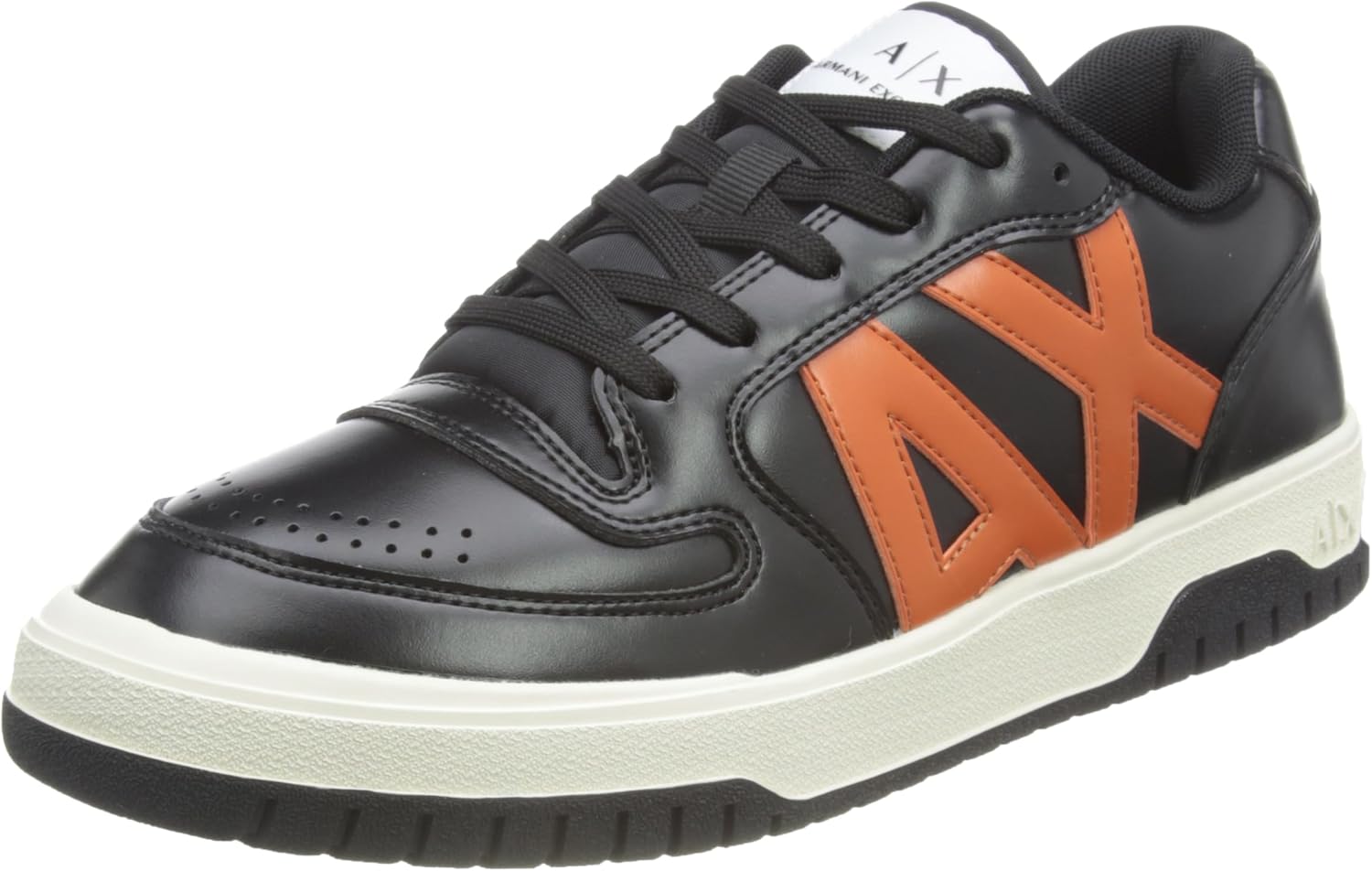 Armani Exchange Men's Low Top Pu Leather Logo Sneaker