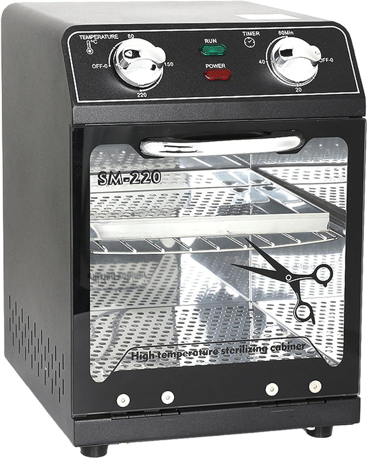 LINBEAUTI Tool Sterilizers, Autoclave sterilizer, High temperature sterilization up to 220°C, Perfect for Nail Salons and Dental clinic