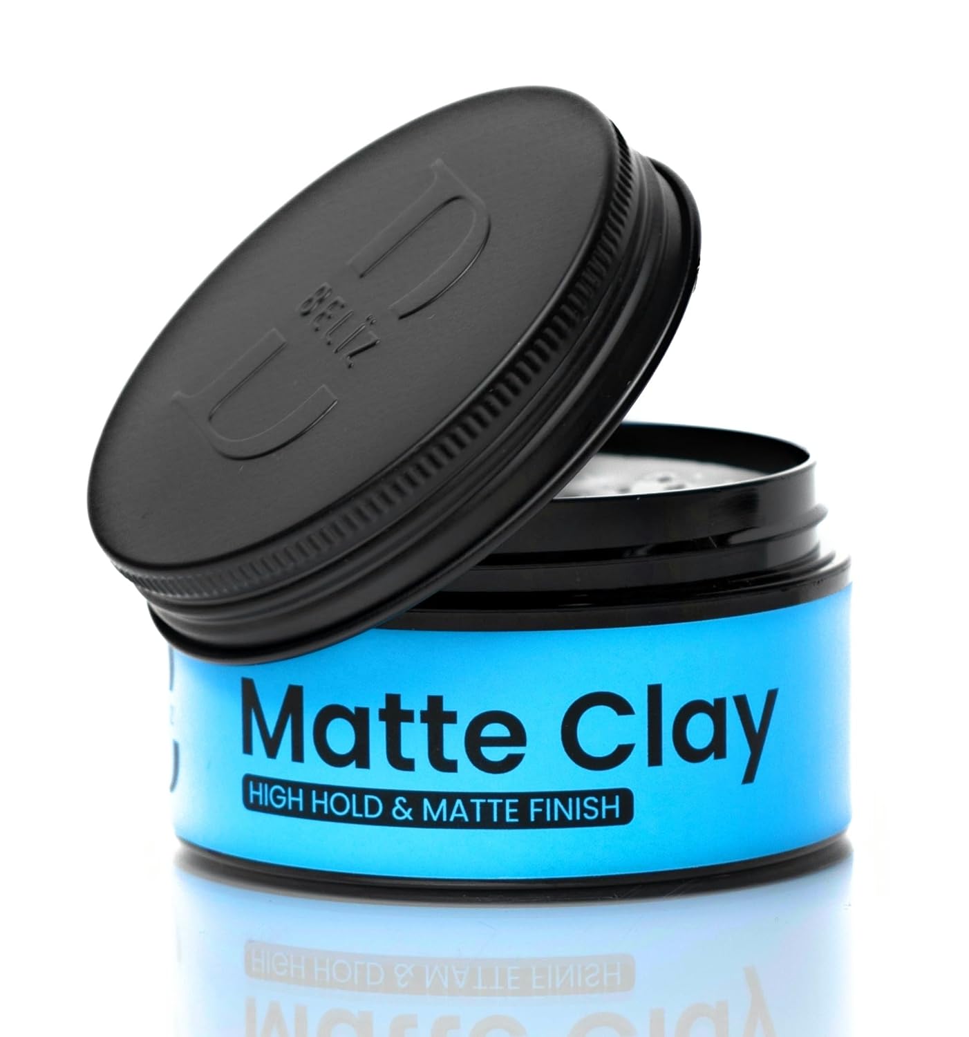 Strong Hold Matte Clay Pomade – No Shine Hair Styling Clay for Men – Water-Based & Easy to Wash Out – Texturizing & Volumizing for All Hair Types – 3.38 Oz