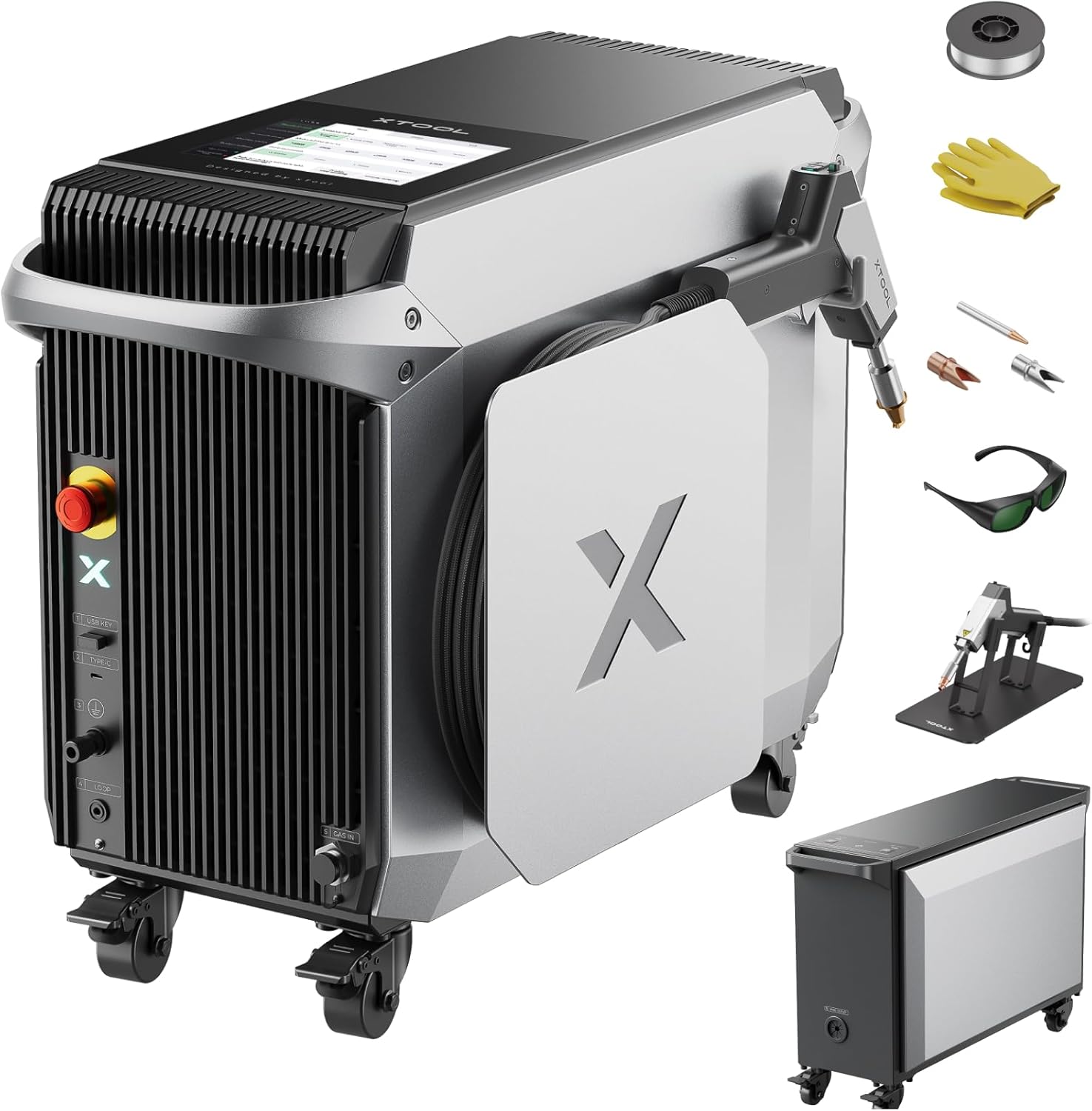 xTool MetalFab 1200w 3-in-1 Laser Welding Machine, Welding Cutting Cleaning Laser Welder, 8x Faster than TIG, Auto Wire Feeding with 108+ Presets, Welds Metal Stainless Steel, Aluminum Lazer Cutter