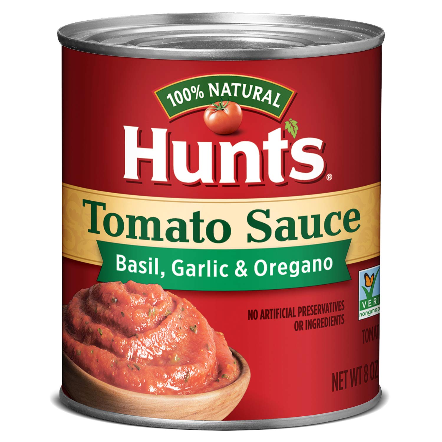 Hunt's Tomato Sauce with Basil, Garlic, and Oregano, Keto Friendly, 8 oz