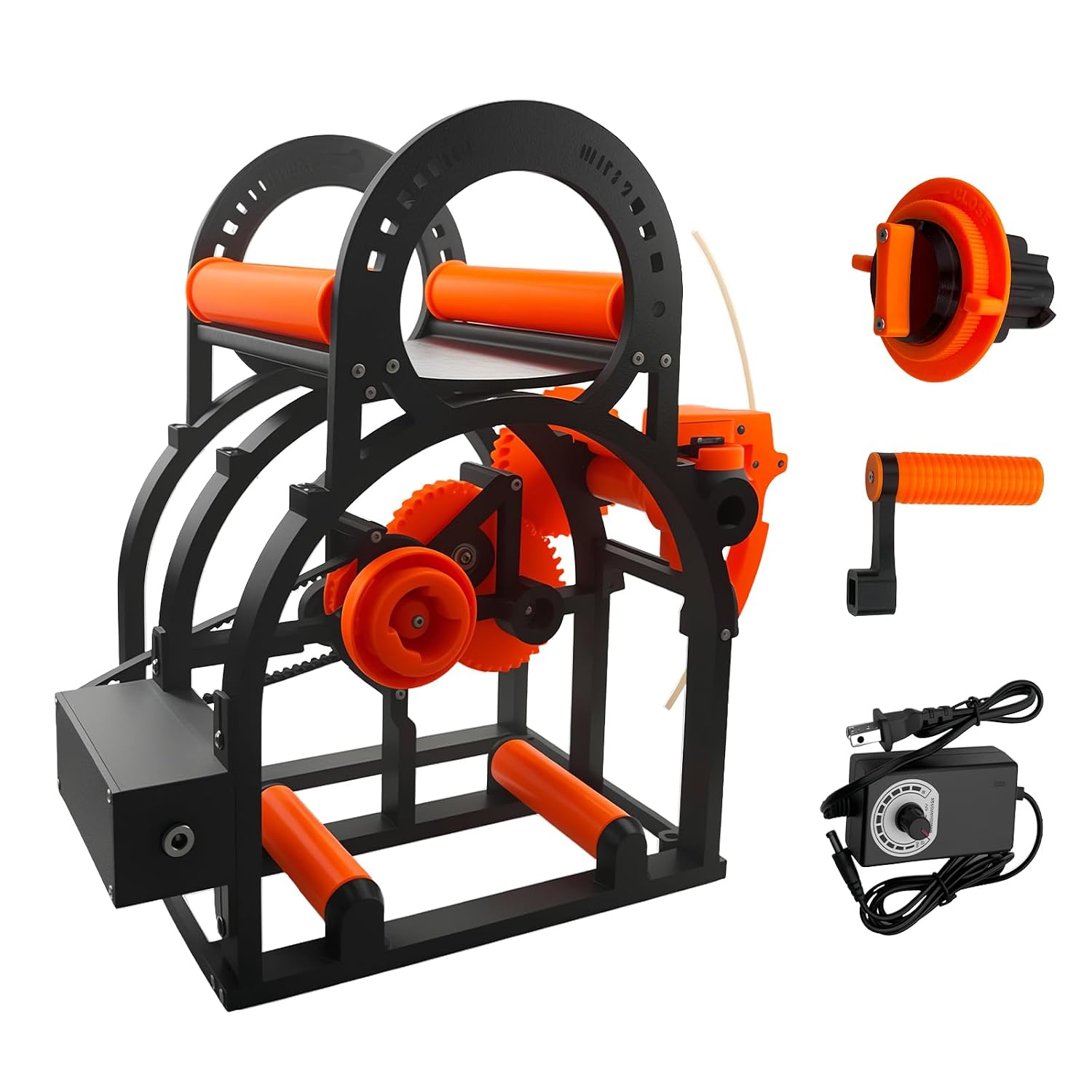 Electric 3D Filament Respooler,Filament Spool Winder for 20cm Spools with Handle