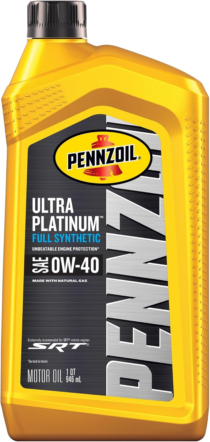 Pennzoil Ultra Platinum Full Synthetic 0W-40 Motor Oil, 1 Quart