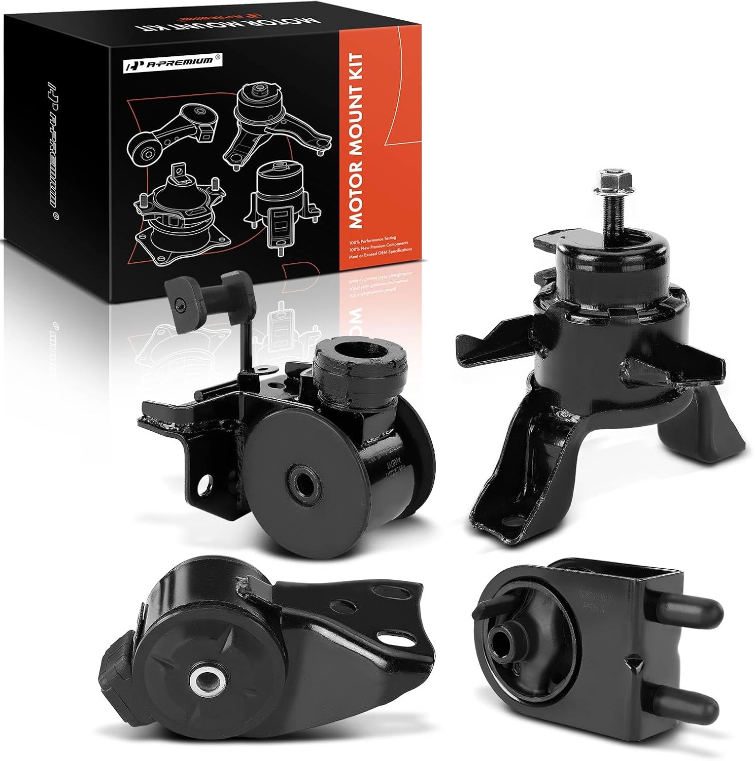 A-Premium 4PCS Engine Motor Mount and Transmission Mount Kit Compatible with Mazda MPV 2000-2006, 2.5L 3.0L, Automatic Transmission, Replace# LC6239060C, LD4739070A