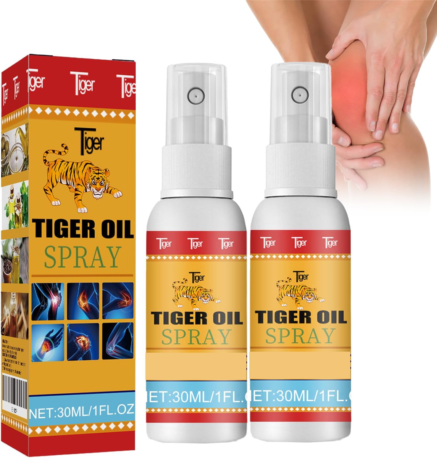 2PCS Instant Pain Relief Spray - Muscle Pain Relief Spray - Deep Penetrating Joint Care with Menthol - Non-Greasy Fast Absorption for Muscle/Back/Knee/Joint Pain Relief - Joint Pain Relief Serum UK