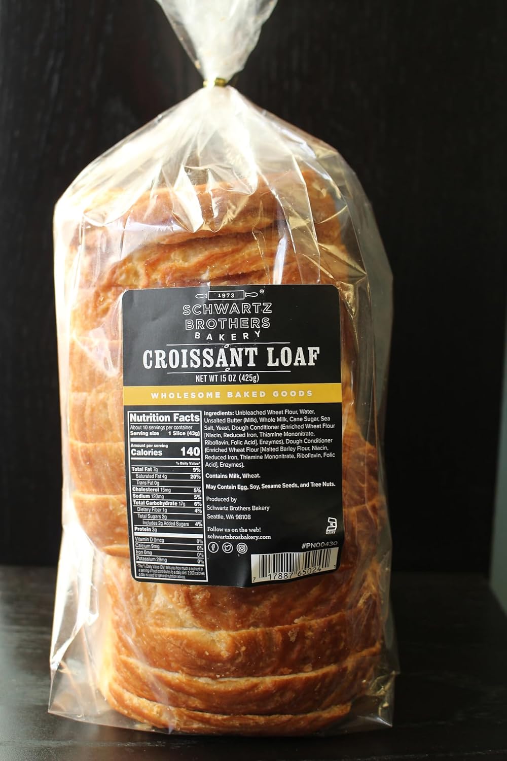 Schwartz Bakery, Croissant Loaf, 15 Ounce