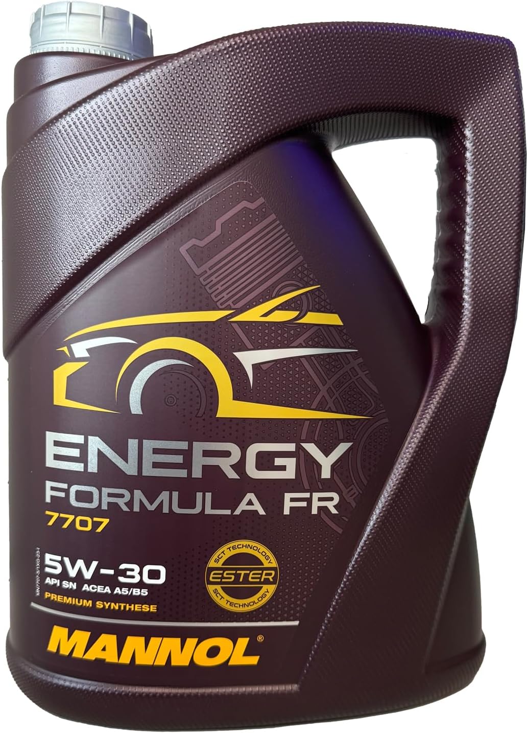 Mannol 5 Litre Energy Formula FR 5W-30 Engine Oil 7707 ACEA A5/B5 Fully Synthetic Ester Technology