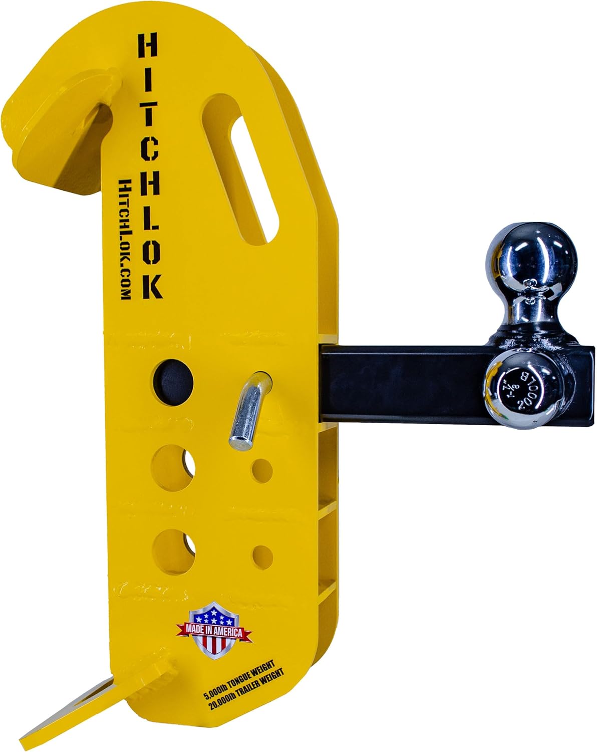 HitchLok Skid Hitch Attachment for Skidsteer, Tractor 5,000/20,000lb Capacity. Made in The USA