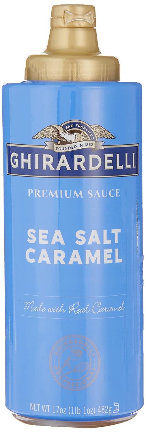 Ghirardelli Sea Salt Caramel Sauce, 17 oz Squeeze Bottle
