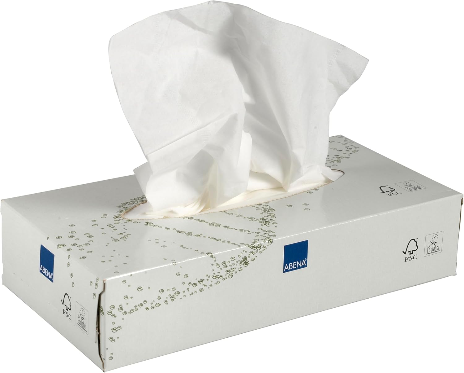 Abena Facial Tissue Box | 2 Ply | 100 Count | Soft for Everyday Use | Plastic Free | Paper Box | Free from Fragrance | 20 x 19.5cm | Large