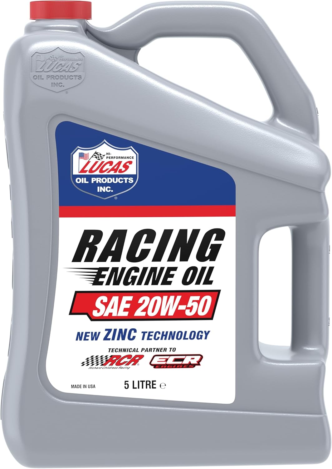 Lucas Oil 10621 SAE 20W-50 Racing Oil-4.73L