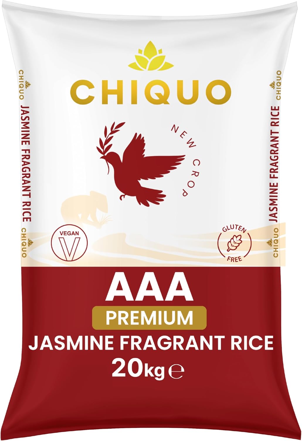 Chiquo AAA Premium Jasmine Fragrant Rice 20kg - Vegan & Gluten Free