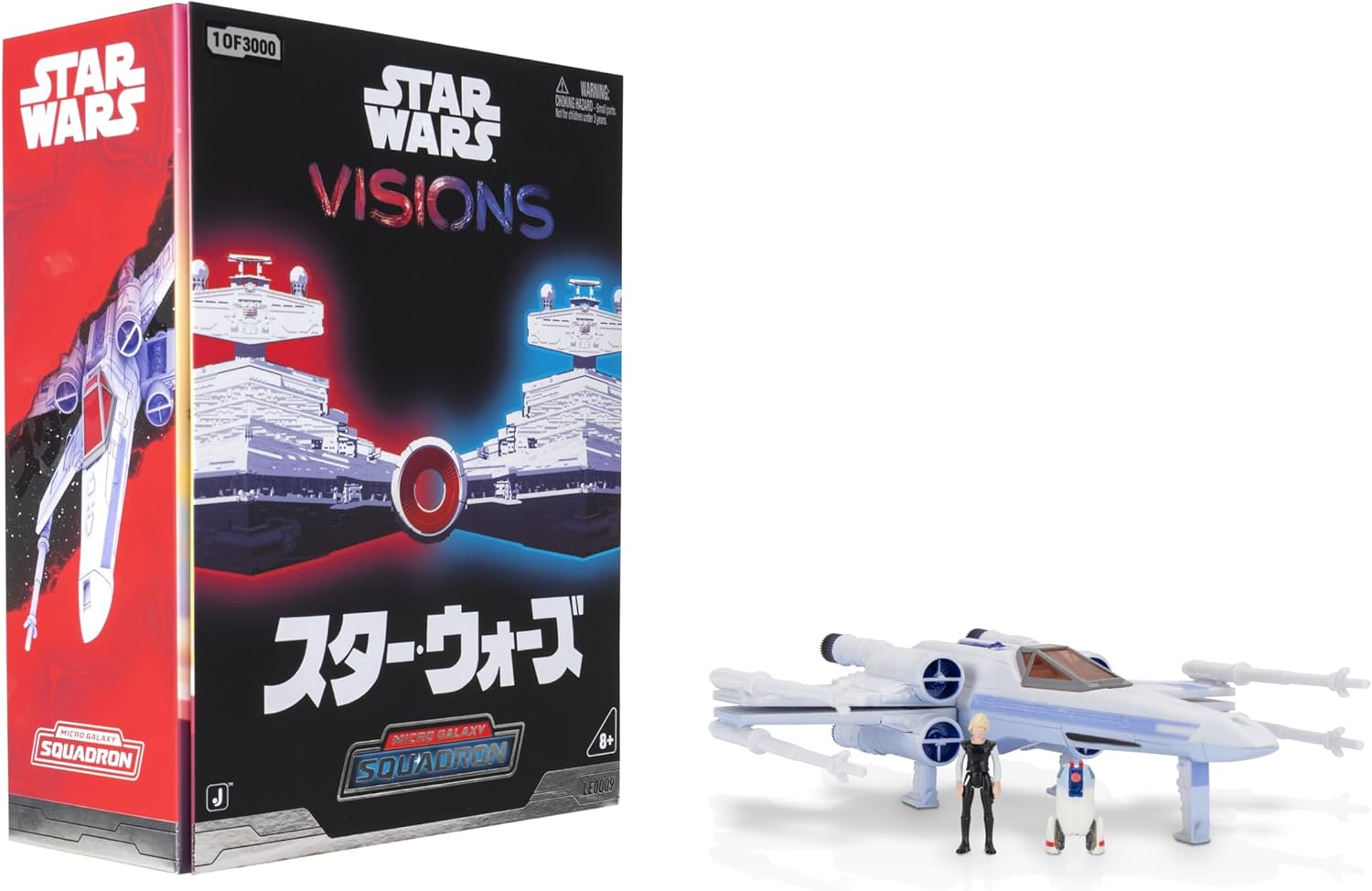 Star Wars Micro Galaxy Squadron Visions X-Wing - 5-Inch Vehicle with Two 1-Inch Micro Figure Accessories