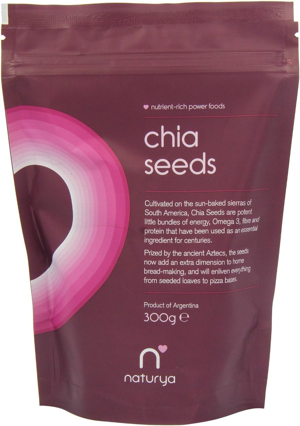 Naturya Natural Chia Seeds 300g - Pack of 2