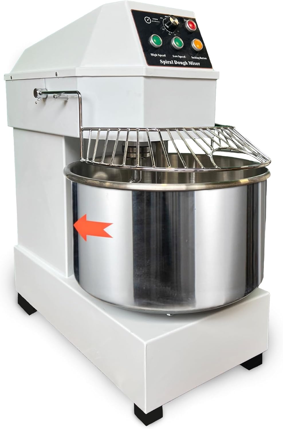 CVS Commercial Dough Mixer Machine 30L - 2200W Dough Mixer for Making with Bowl - Commercial Planetary Mixer Stand With 2 Speeds & Double Rotation