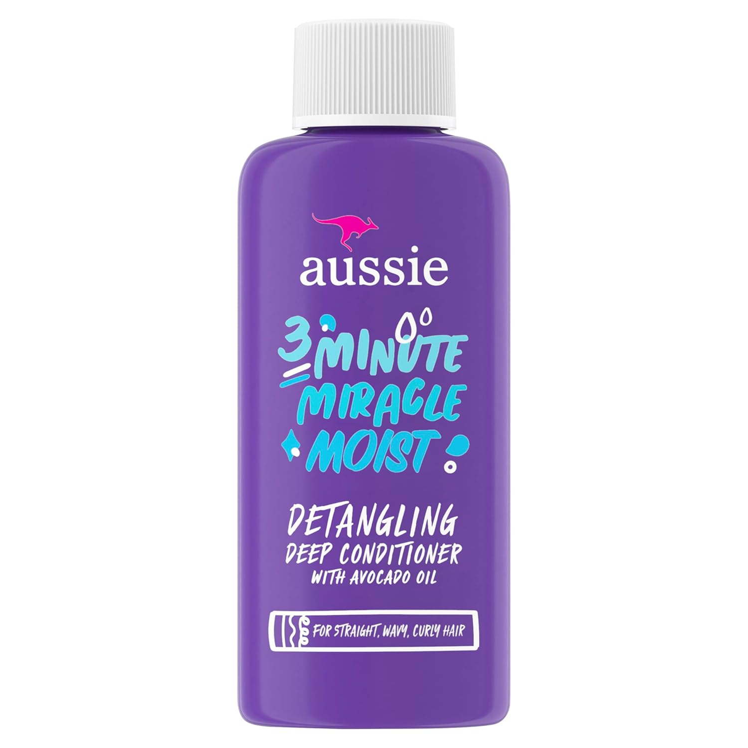 Aussie 3 Minute Miracle Moist Deep Conditioning Treatment, Travel Size 1.7 fl oz