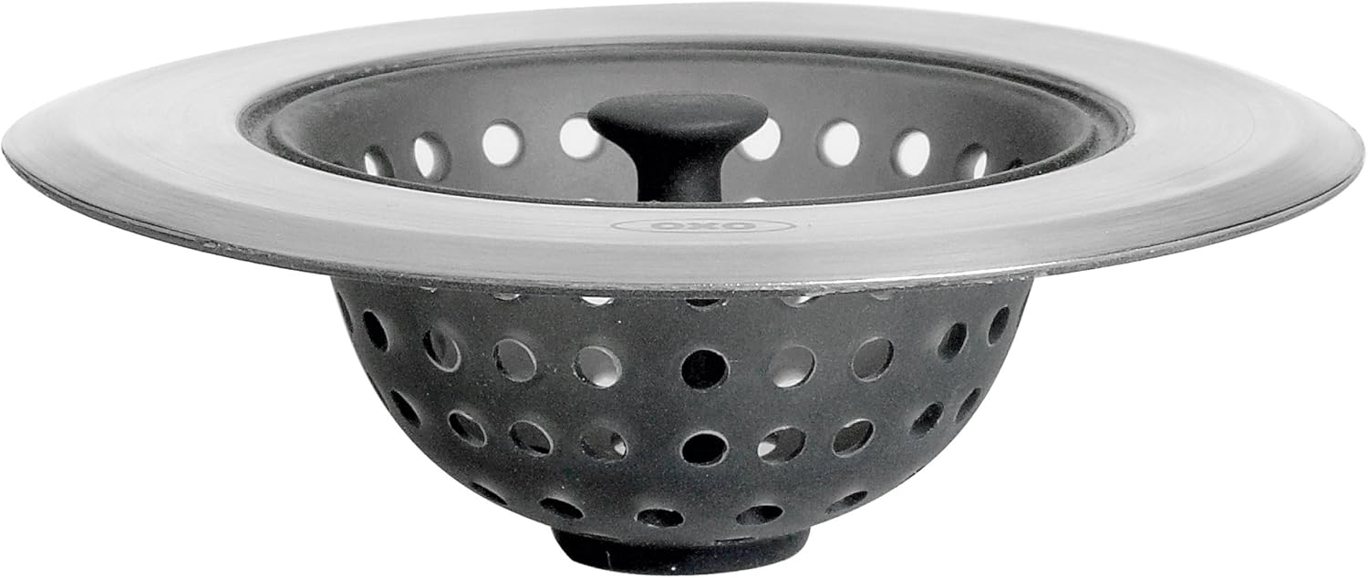 OXO Good Grips Silicone Sink Strainer, Black