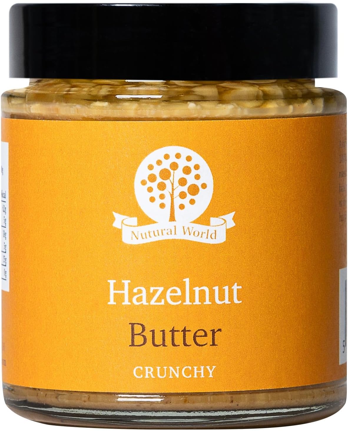 Nutural World - Crunchy Hazelnut Nut Butter (170g) - 100% Pure/Single Ingredient - Great Taste Award Winner