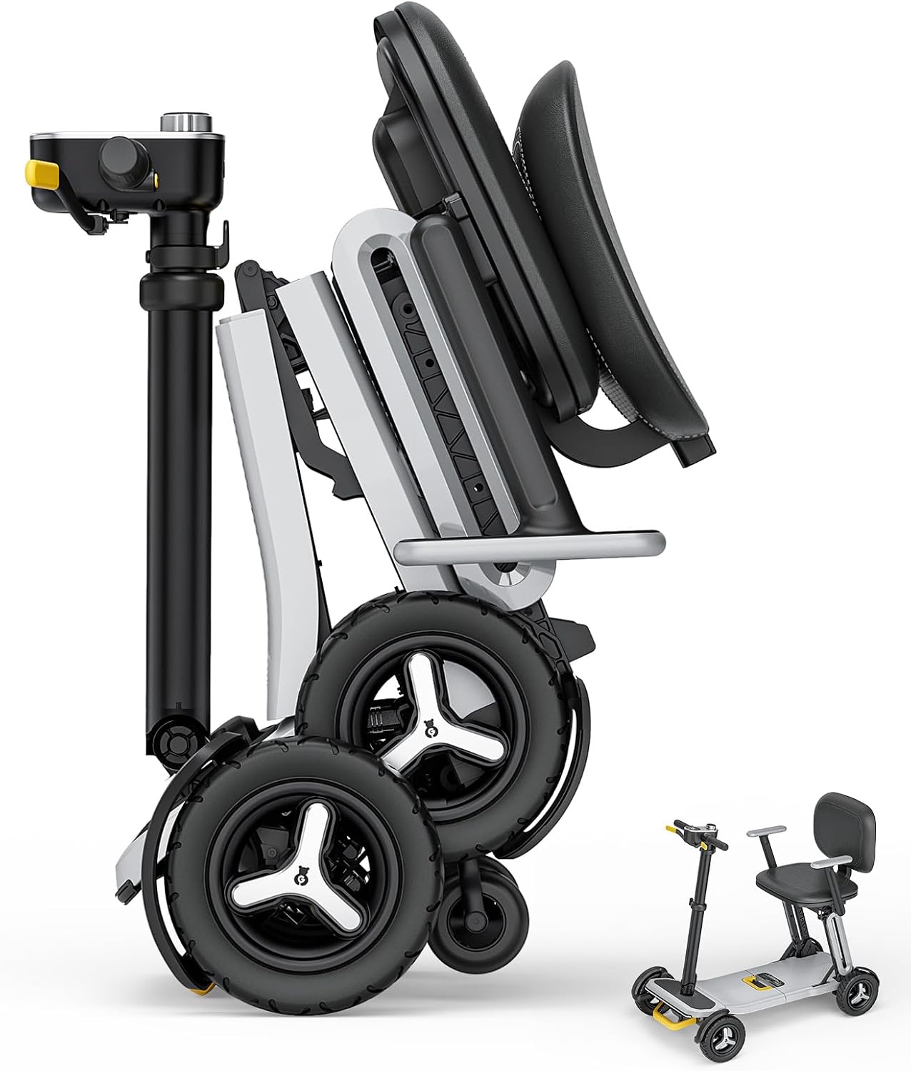 PAISEEC L5 Mobility Scooter Lightweight, 15/30 Mi, 1-Step Fold, 32 lbs