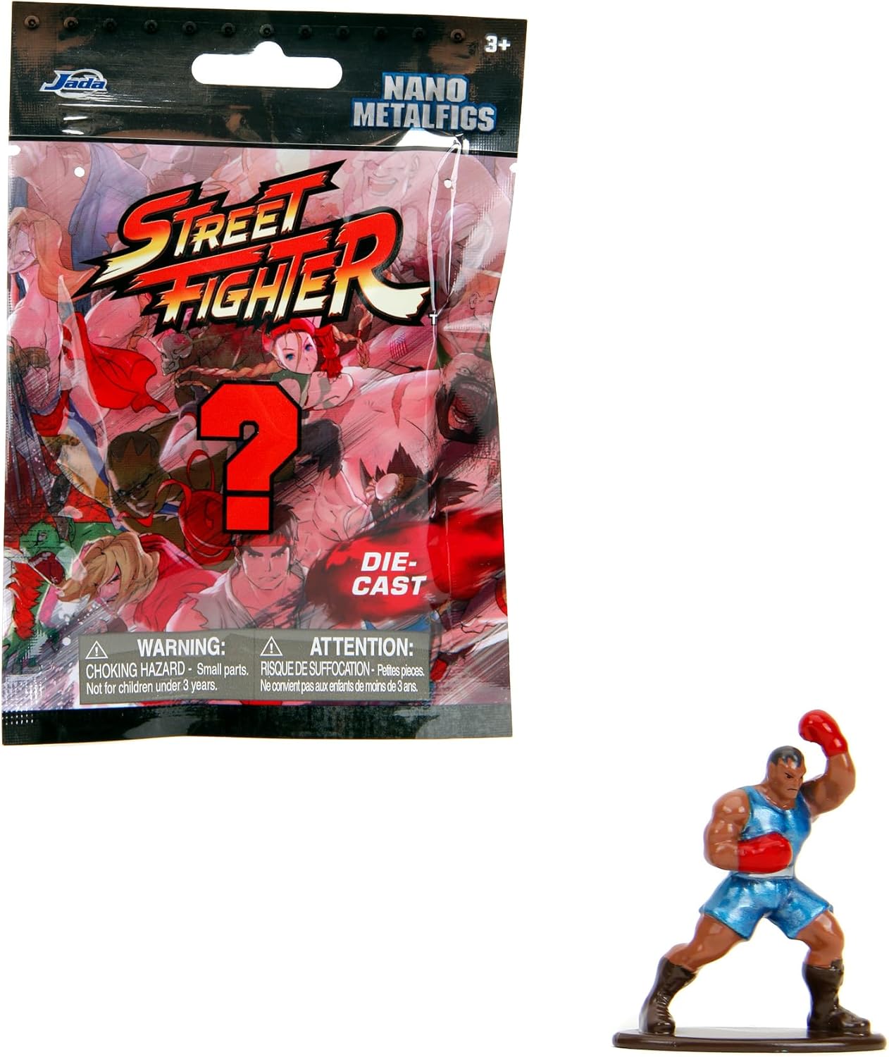 Jada Street Fighter Blind Bag, 1.65 inches Die-Cast Figures Characters to Collect, Play and Display, Optimal for Gift and Collector, Pocket Money Friendly and for Party Favours